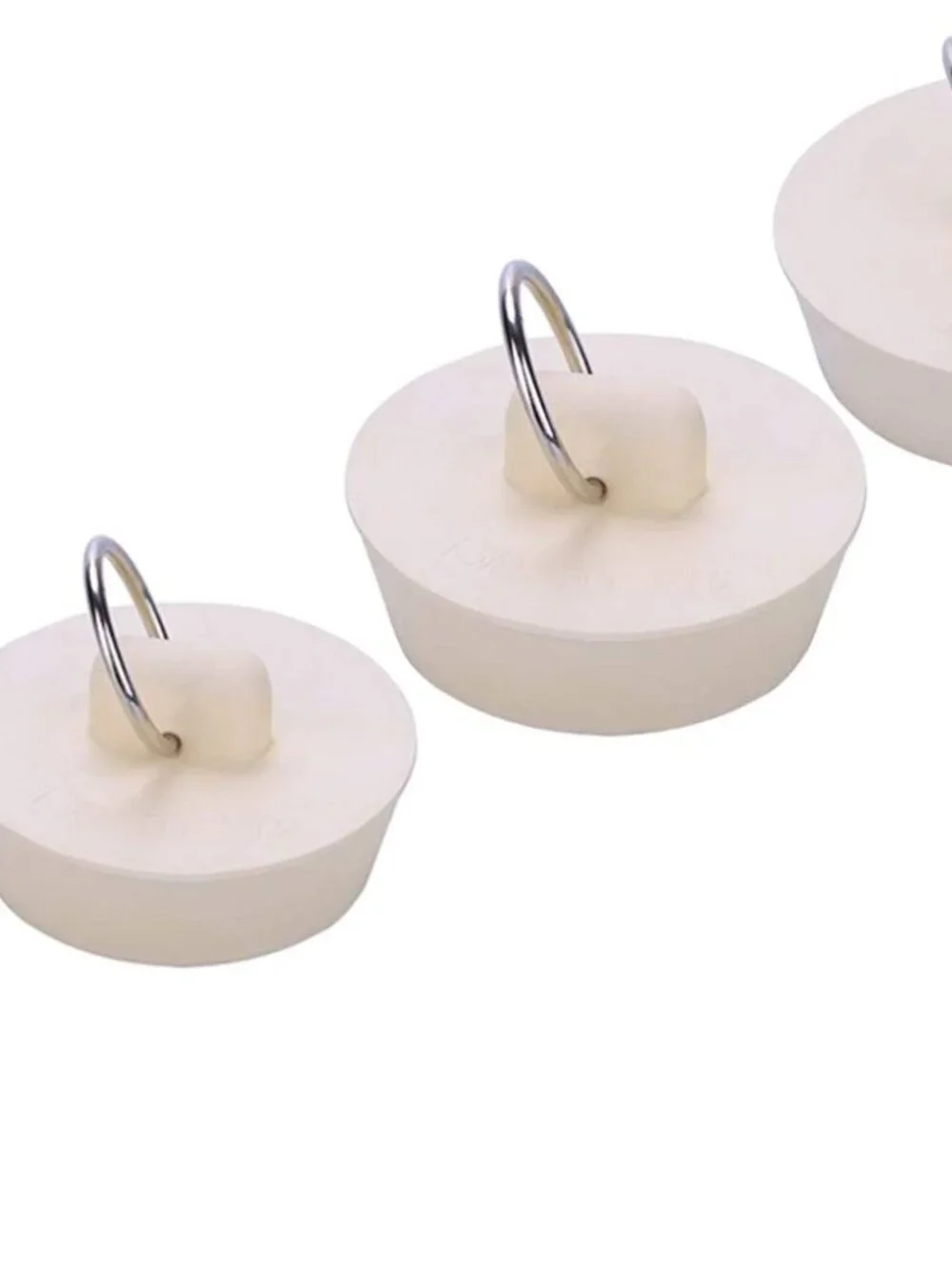 Bath Tub Drain Stoppers, 4 Pieces Sink Bathtub Plug Rubber Kitchen Bathroom Laun